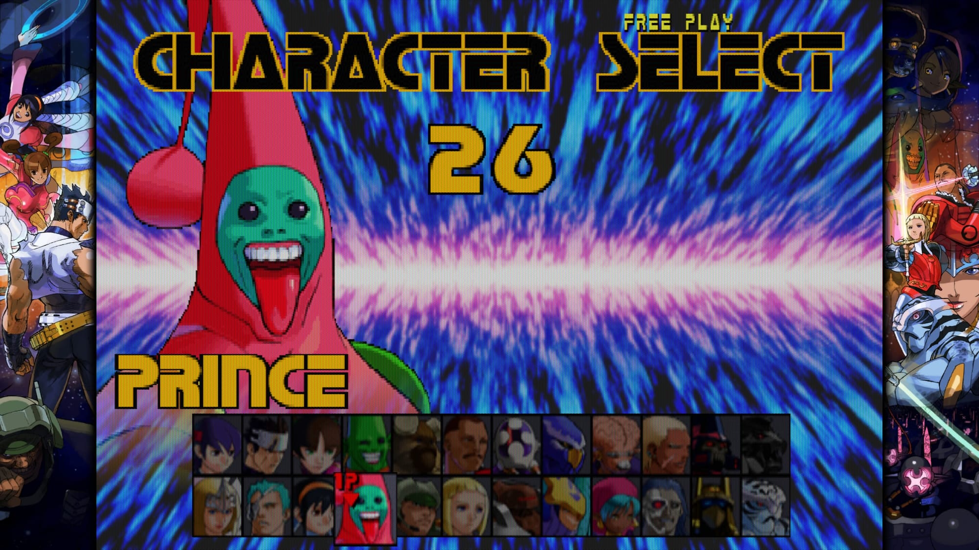 Star Gladiator screenshot showing the character Prince on the character select screen