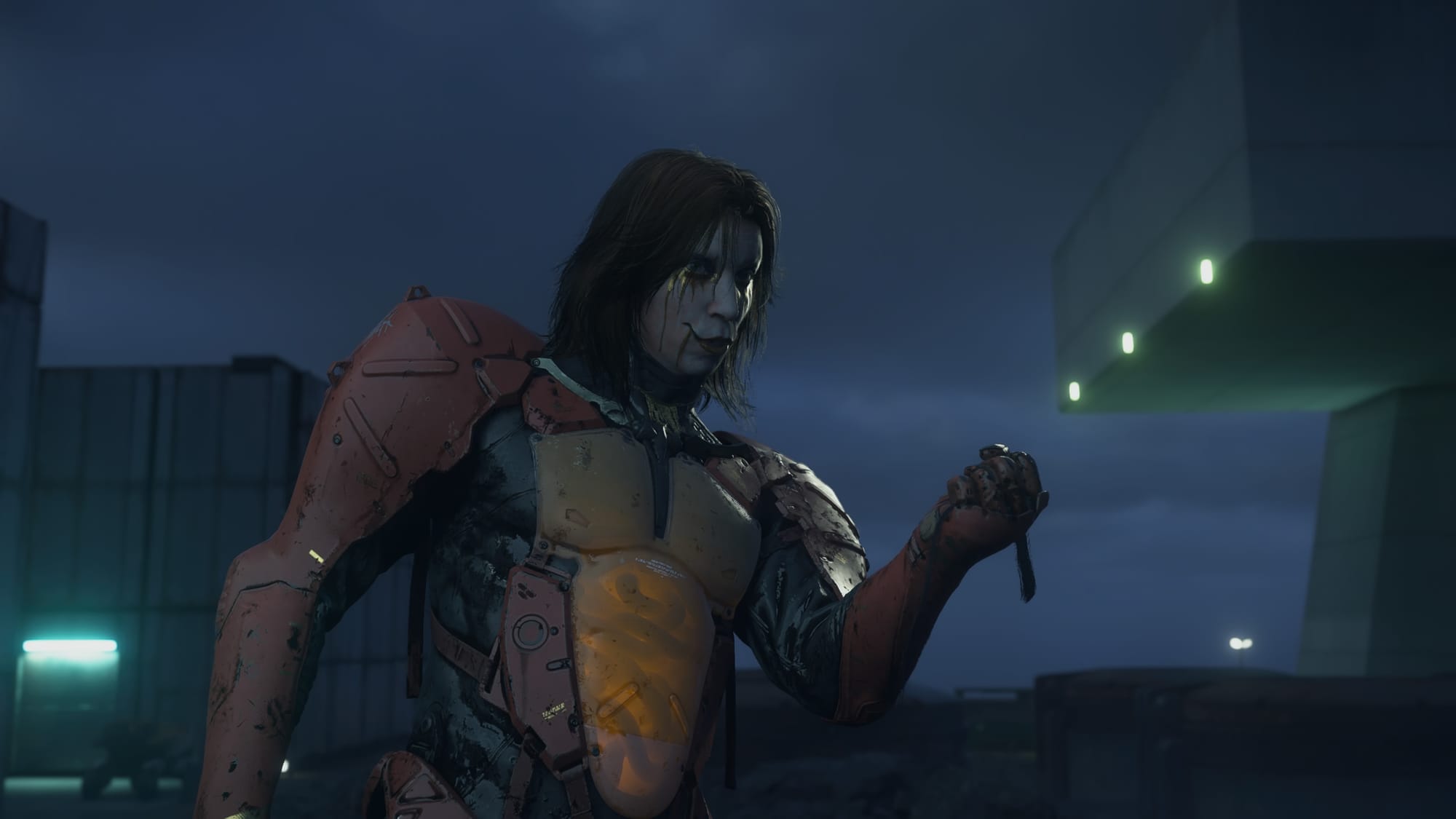 Higgs (Troy Baker) during a mid game boss fight in Death Stranding 2.