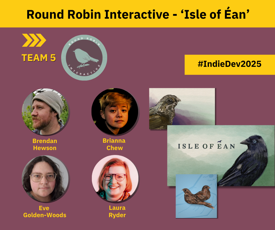 Round Robin Interactive team members (left to right): Brendan Hewson, Brianna Chew, Eve Golden-Woods, Laura Ryder.