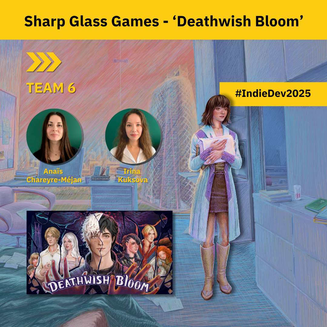 Team members of Sharp Glass Games (left to right): Anaïs Chareyre-Méjan  and Irina Kuksova.