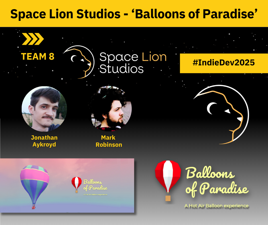 Team members of Space Lion Studios (left to right): Jonathan Aykroyd and Mark Robinson.