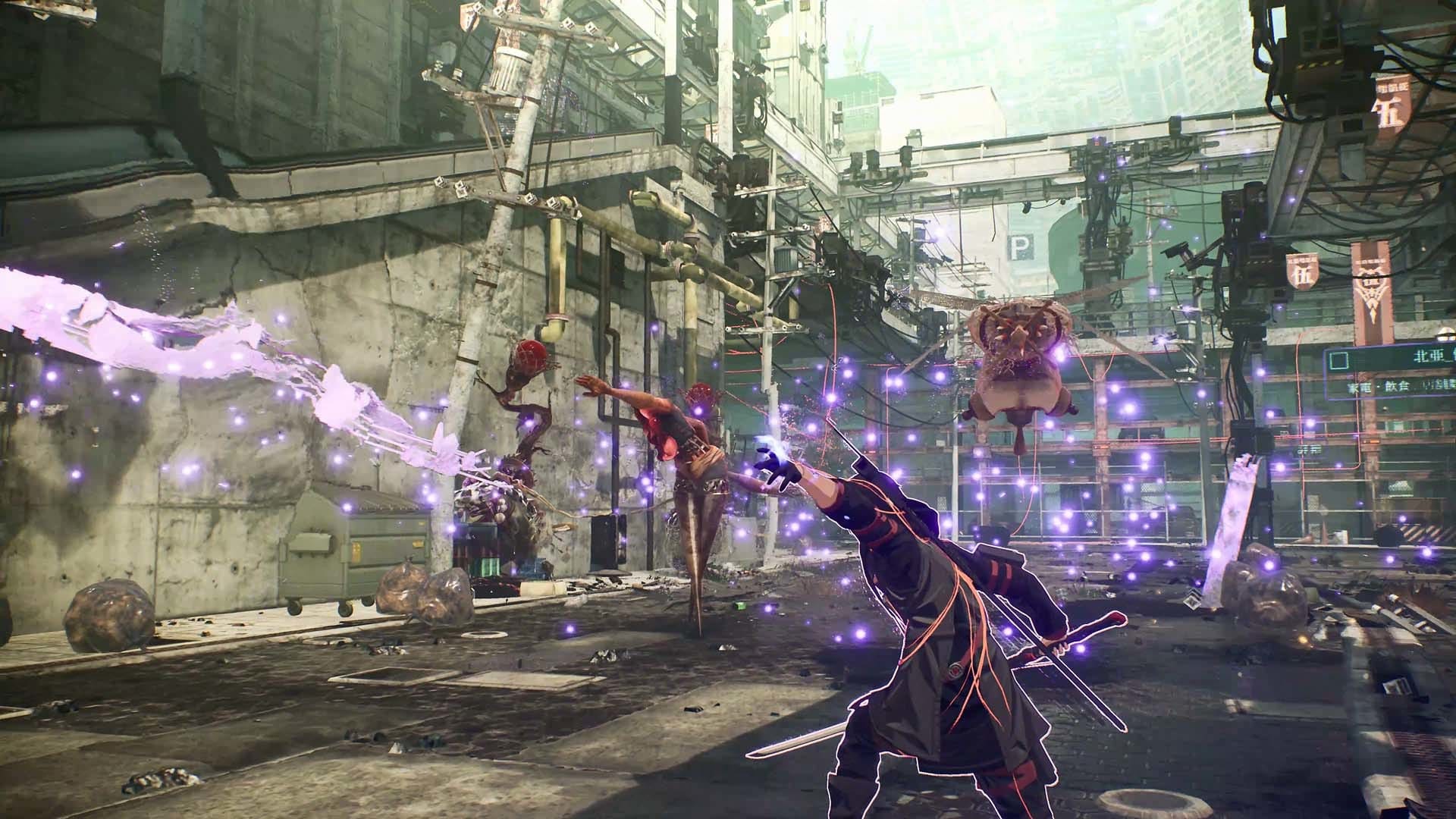 A character using their abilities to attack nearby enemies