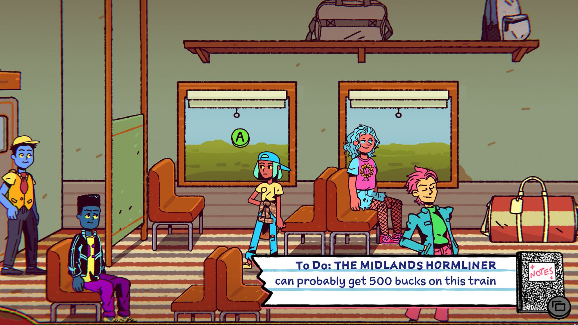 Teenage girl with a mission objective to steal 500 bucks
