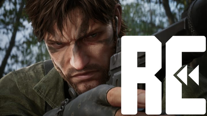 Metal Gear Solid Delta Snake Eater screenshot with rewinder logo over it 